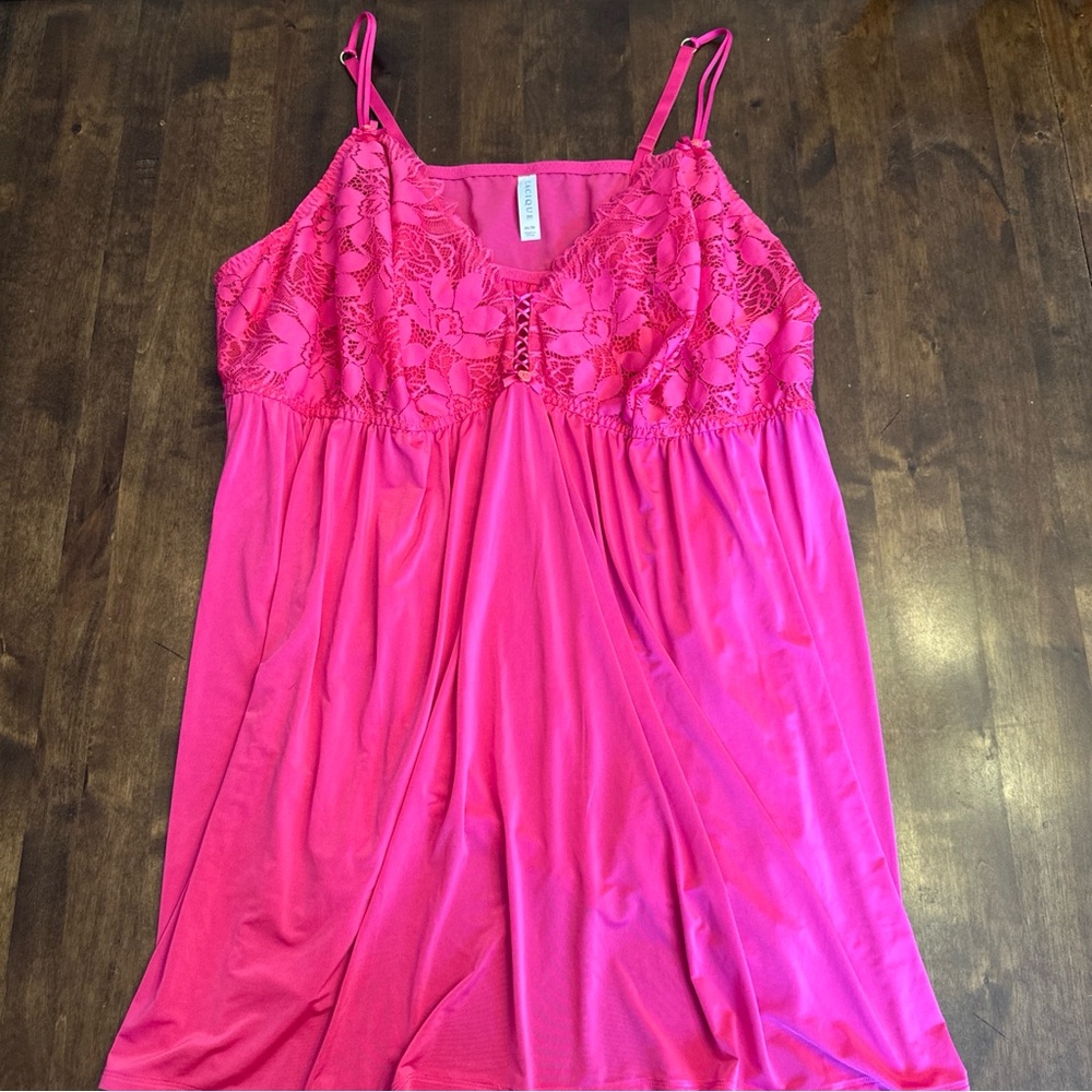 Cacique Lingerie 34/36 Nightie Babydoll Gown Lace Sexy‎ Romantic Stretch 💕